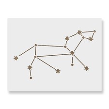 Stencil costellazione leo - stencil,