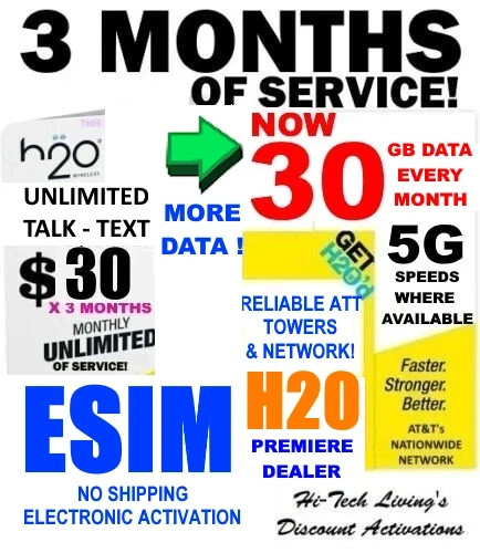 Sim h2o h20 - h20, wireless