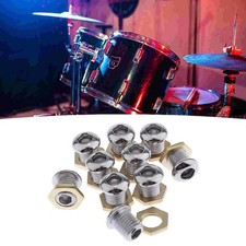 Set di 10 prese d'aria in argento progettate per migliorare la tua esperienza di batteria