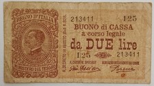 Buono di Cassa da Due Lire 1920 q'bb