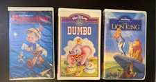 Disney VHS Lot of 3 Black
