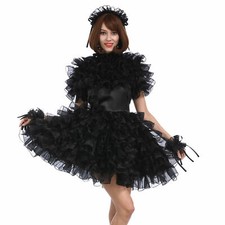 Abito Girly Cameriera Nero