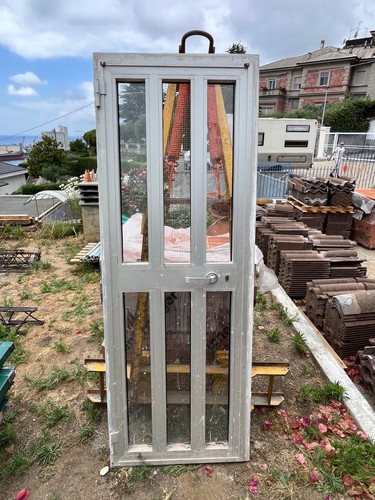 Porta alluminio con vetri - con,