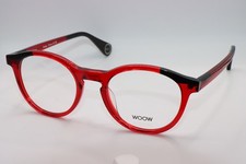 NUOVI OCCHIALI DA VISTA WOOW OPTICAL SPEAKING EASY 1 COL 0018 EP ROSSO NERO AUTENTICI 49-20