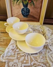 1950 Verbanum Stone Laveno 3 Rare Tazze Tè  Piatto Ceramica Antonia Campi Tazza