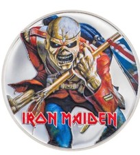 EDDIE THE TROOPER Iron Maiden 1 Oz Moneta Argento 5$ Cook Islands 2023