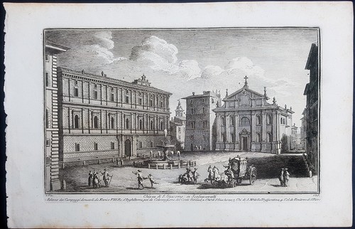 Stampa antica giuseppe vasi - stampa,