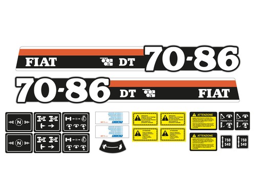 Kit adesivi trattore fiat - kit,