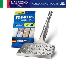 S&R Scalpello SDS-plus Angolato Piastrelle/Muro 180/165x75mm, MADE IN GERMANY Sp