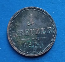 gr. 5,4  AUSTRIA UN KREUZER 1851