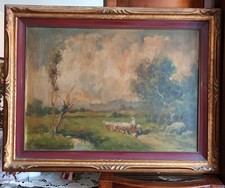 quadro olio su tela  Ivan Karpof  alias Dossi  F Dossi in buone condizioni