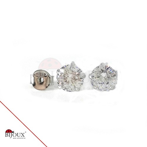 Orecchini zircone 8mm punto - orecchini,