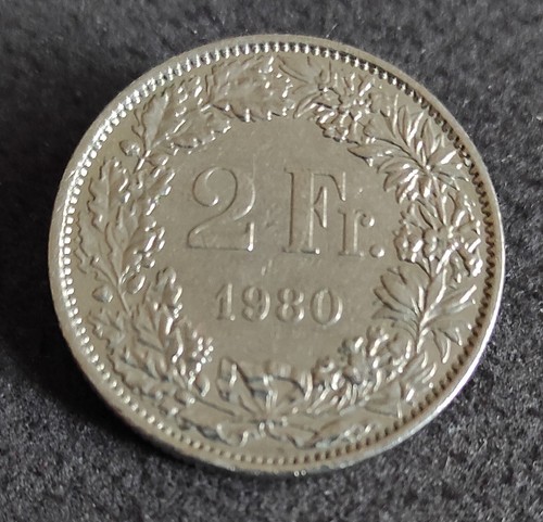 Moneta svizzera franchi 1980 - moneta,