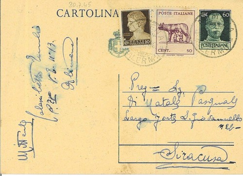 Cartolina post luogotenenza - cartolina, post.
