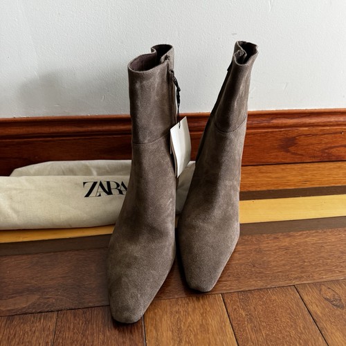 Stivaletti zara split pelle - zara, in