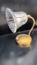 LAMPADA/ABAT-JOUR OTTONE E VETRO VINTAGE ANNI 30