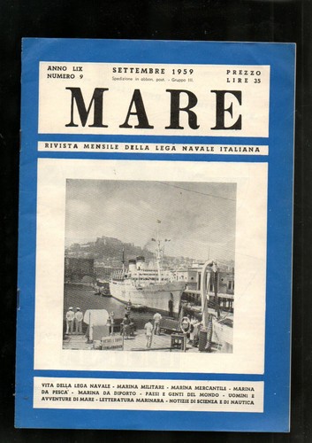 Mare 1959 gruppo finmare - mare,