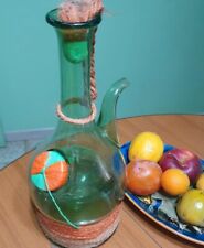 Decanter bottiglia in vetro soffiato Italiano anni '60 per collezionisti