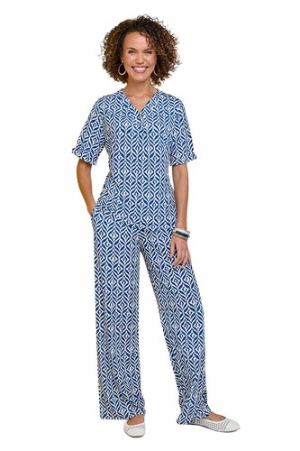 Tuta donna con top stampa
