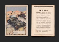 4 quaderni serie MEZZI BELLICI MODERNI anno 1941. WWII Scuola Fascismo PNF Duce