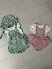 Completo Neonata (Salopette + Maglietta + Cappello)  Majoral 3 Mesi