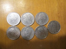 LOT 7 COINS 100 LIRE ITALY FAO