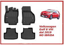 Tappetini Tappeti PRO LINE 3D per VW Golf 8 VIII no ibrida dal 2019 su misura