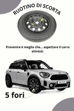 Ruotino di Scorta 16" per MINI COOPER F54 - F55 - F56 - F57 dal 2014 (5 fori)