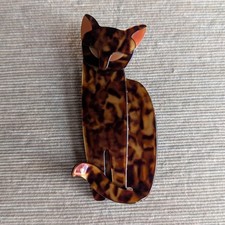 Lea Stein Spilla Vintage con Gatto