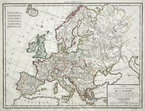 Europa originale incisione - originale,