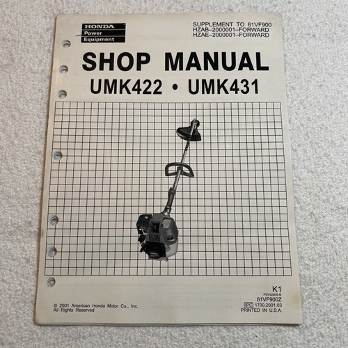 Honda umk422 umk431 manuale - honda,