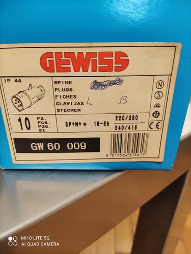 Spine connettori gewiss 7 - o, nr.7