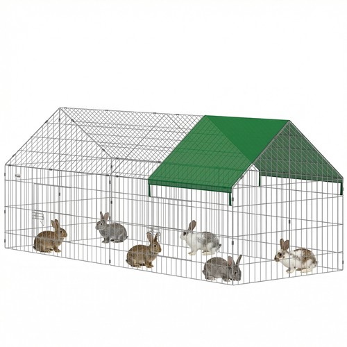 Pawhut recinto per conigli con - pawhut,