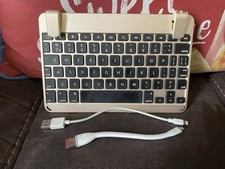 Brydge BRY5103-001 Tastiera Alluminio Oro per iPad Mini 4 + Cavi