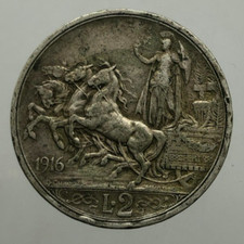 2 lire Quadriga Briosa 1916 mb