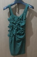 lotto 512 abito vestito donna verde sera PAOLO CASALINI tg.S