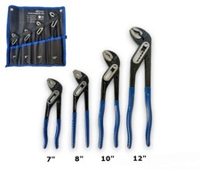 SET 4 PINZA A PAPPAGALLO REGOLABILI POLIGRIP IN ACCIAIO FORGIATO 7"-8"-10"-12"