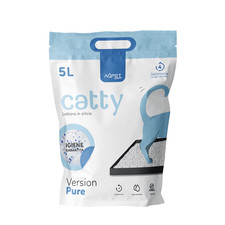 Catty Pure Lettiera In Silicio Per Gatti Gatto Sabbia Assorbente 5 Litri