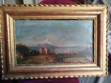 olio su tela veduta di Napoli