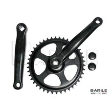 Guarnitura + Braccio Pedivella Bici Olanda - City Bike 42 X 170 Acciaio Nero