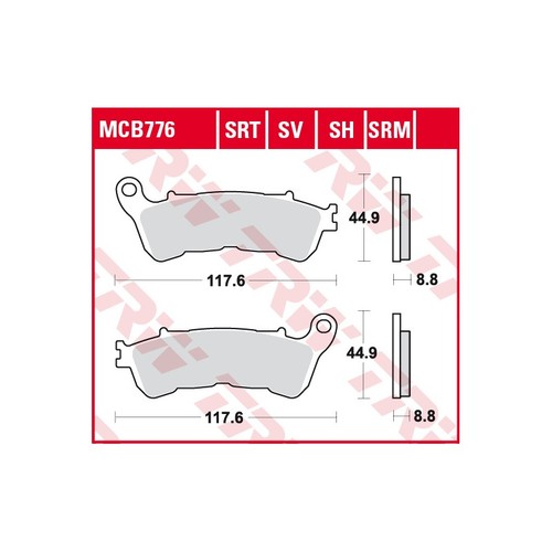 Pastiglie trw mcb776lc - trw,
