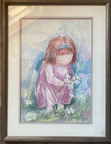 Ritratto floreale aquarell - ritratto,