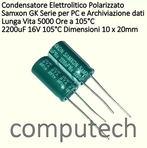 Pezzi 2200uf 16v 105 - pezzi,