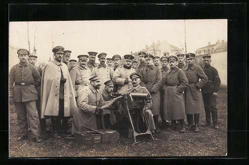 Cartolina fotografica soldati