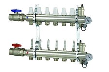 2-14 vie collettore per impianto riscaldamento a pavimento radiante massetto