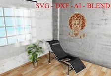 Wall Art - Owl Dream Catcher Decoration - DXF SVG AI BLEND Laser CNC Plasma
