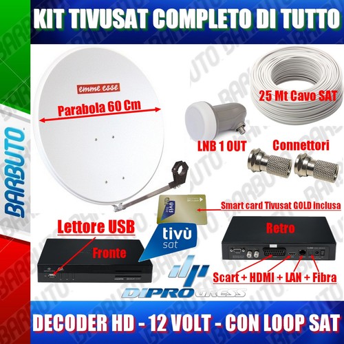 Kit tivusat completo con - kit,