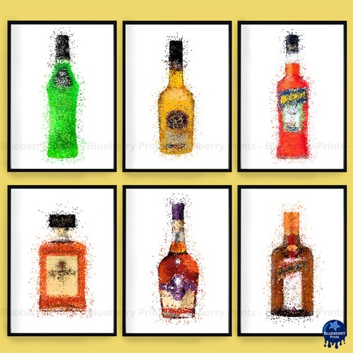 Stampe bottiglie liquore - stampe, e