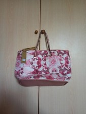 Borsa Sky Rosa con Fiori