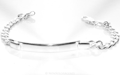 Argento 925 bracciale catena - argento,